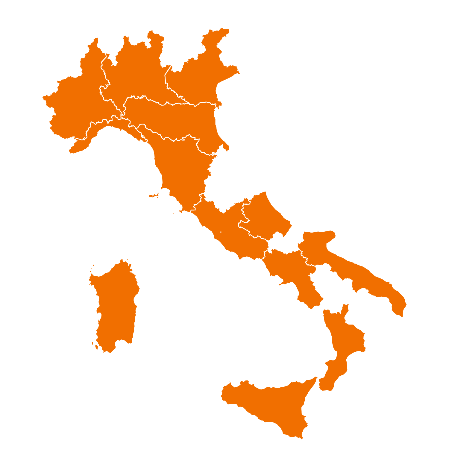 mappa italia regioni